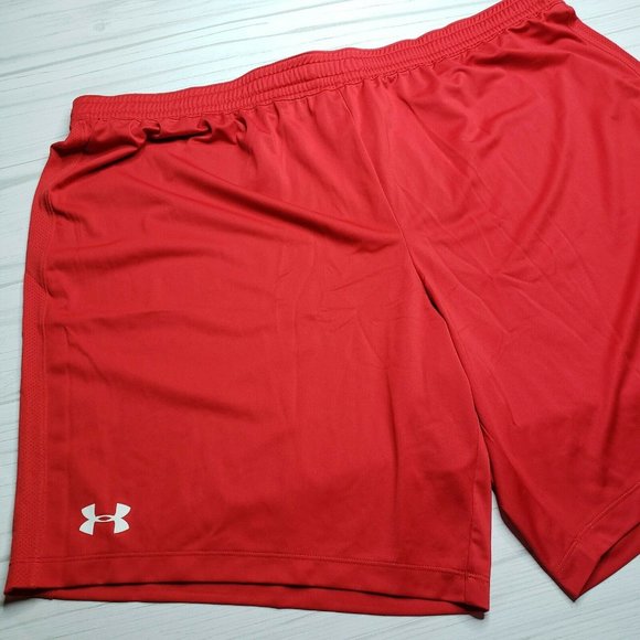 Under Armour Red Fitted Heat Gear 3XL Shorts - Picture 2 of 8